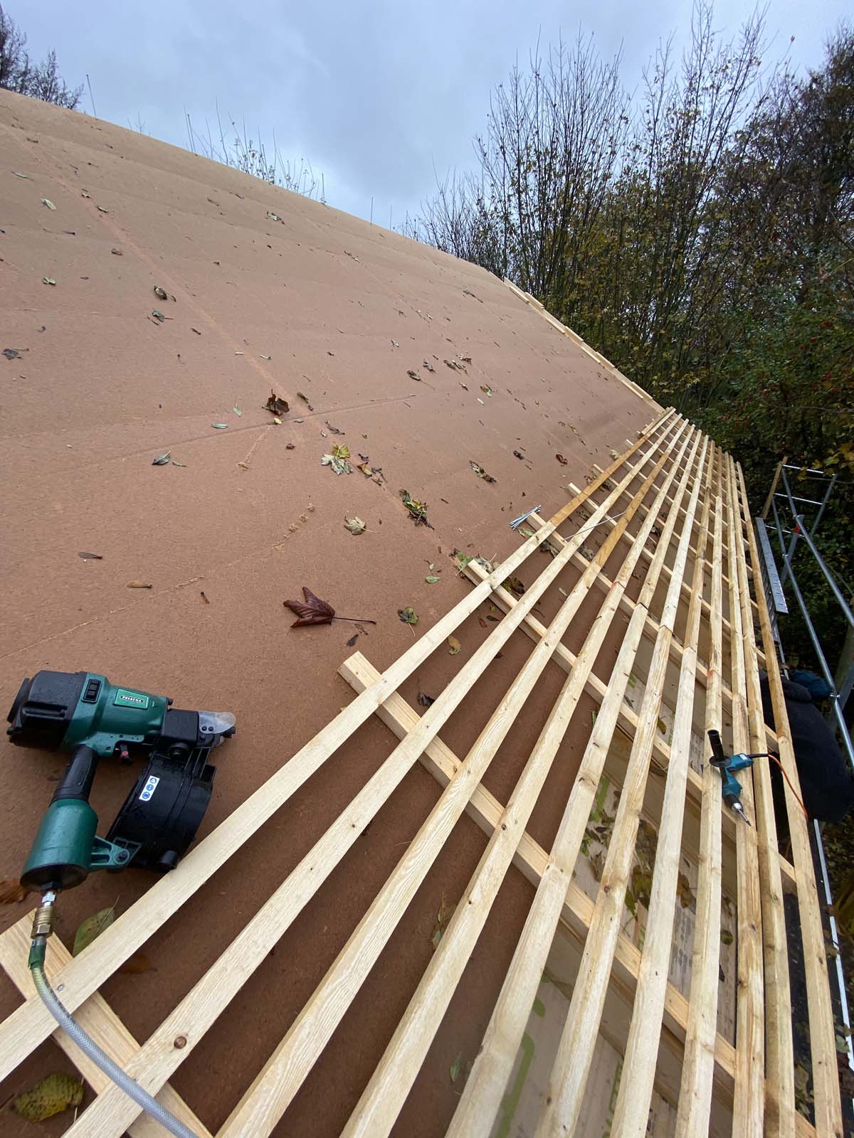 Dachlattung - Aufdachdämmung - Holzfaserplatten